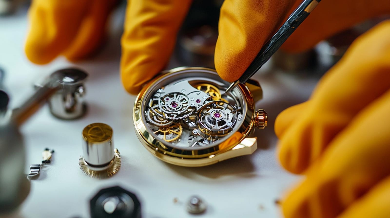 Revisione Completa del Movimento a Pendolo — dettaglio del lavoro in laboratorio